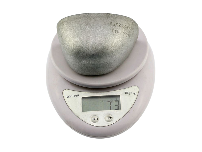 Aluminum toe cap for protective shoes